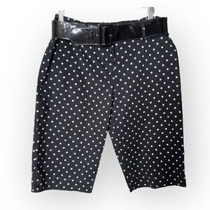 Sunny Leigh black with white polka dots Capri Size 10